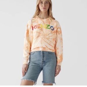 Kenzo Multicolor Tie-Dye Sweatshirt SIZE M